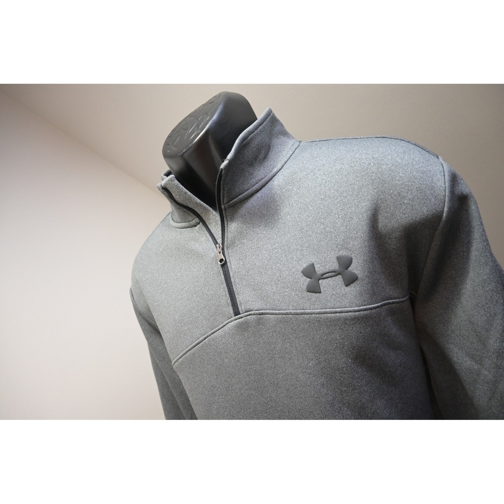 Under Armour Quarter Zip Pullover Golf Jacket Mens Large Fleece Lined Excellent